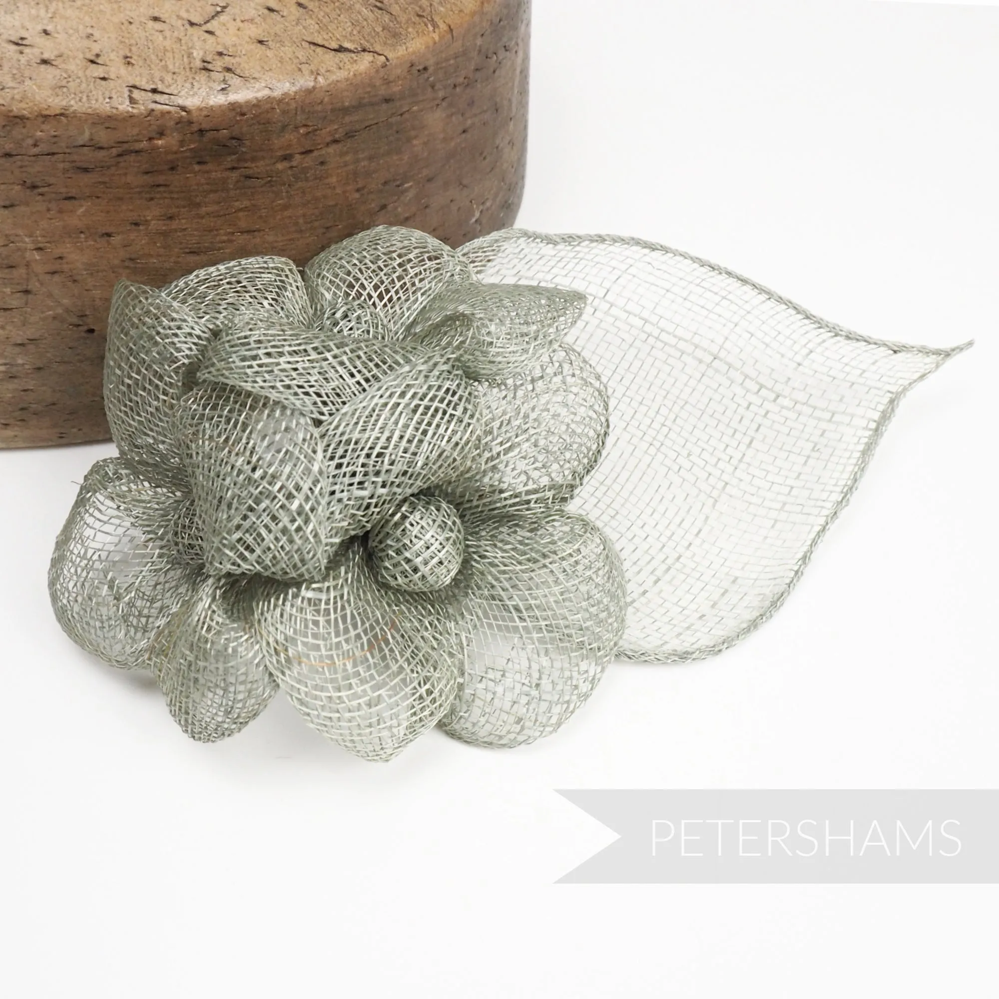 'Zoe' Triple Flower Sinamay Hat Mount