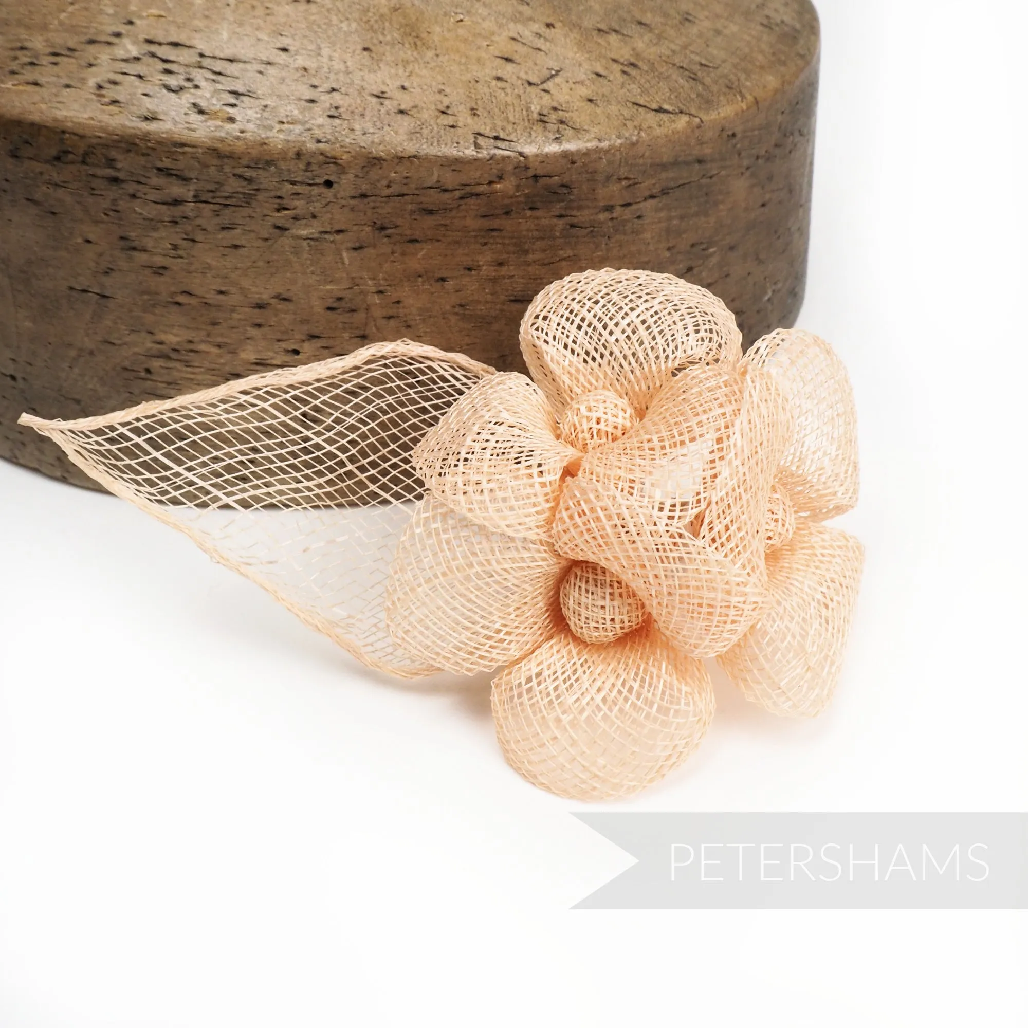 'Zoe' Triple Flower Sinamay Hat Mount